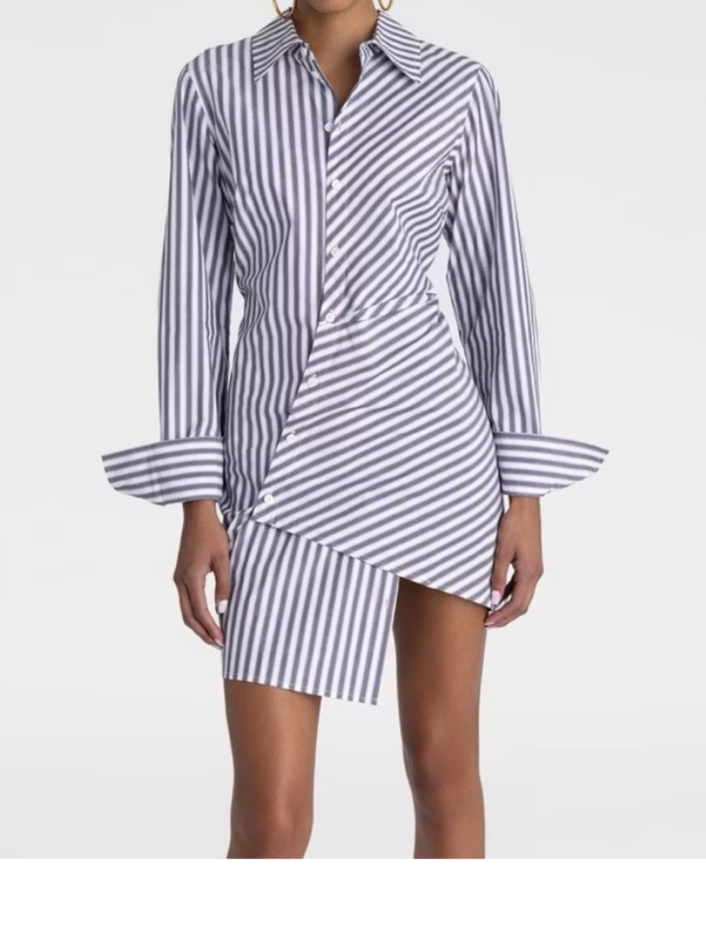 KBB by Kahlana x Target Variegated Stripe Shirt Dress - Size L